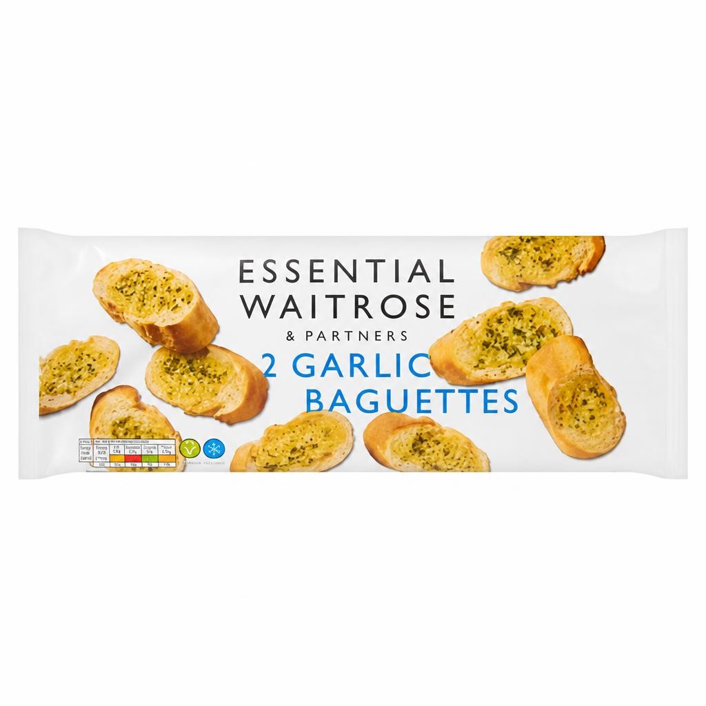 Waitrose Essential Garlic Baguette 2s