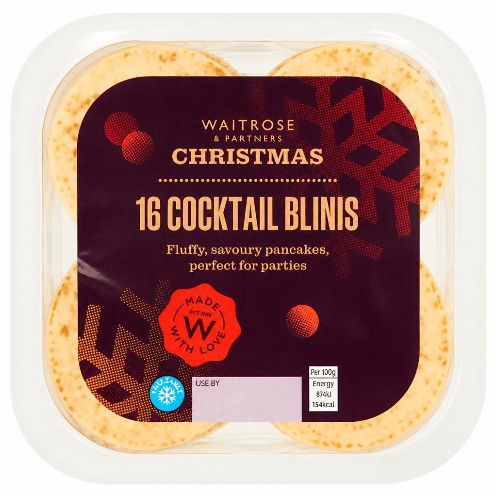Waitrose 16 Cocktail Blinis