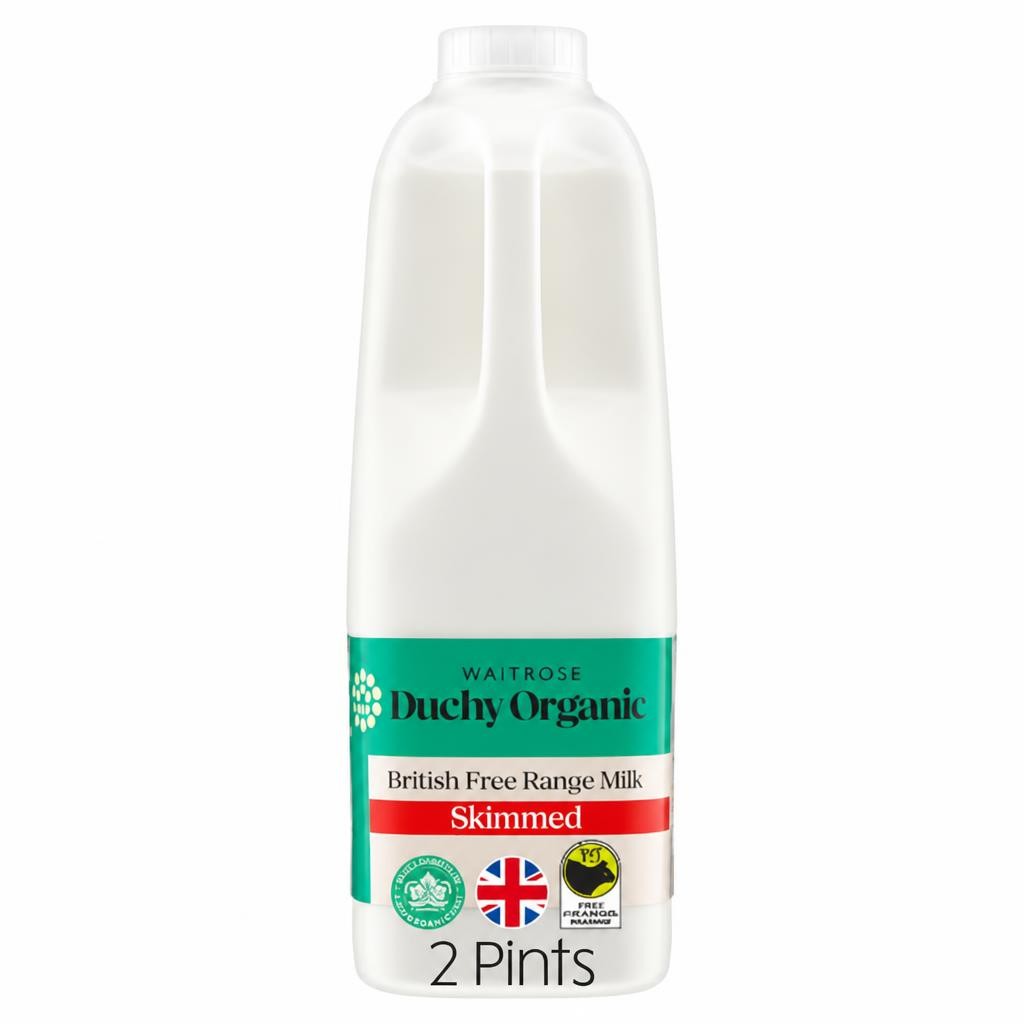 Duchy Organic Skimmed Milk 2 Pints