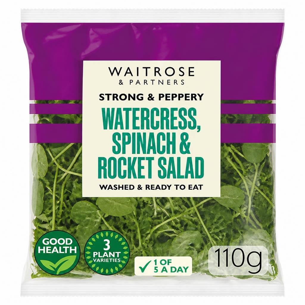 Waitrose Watercress Spinach Rocket Salad