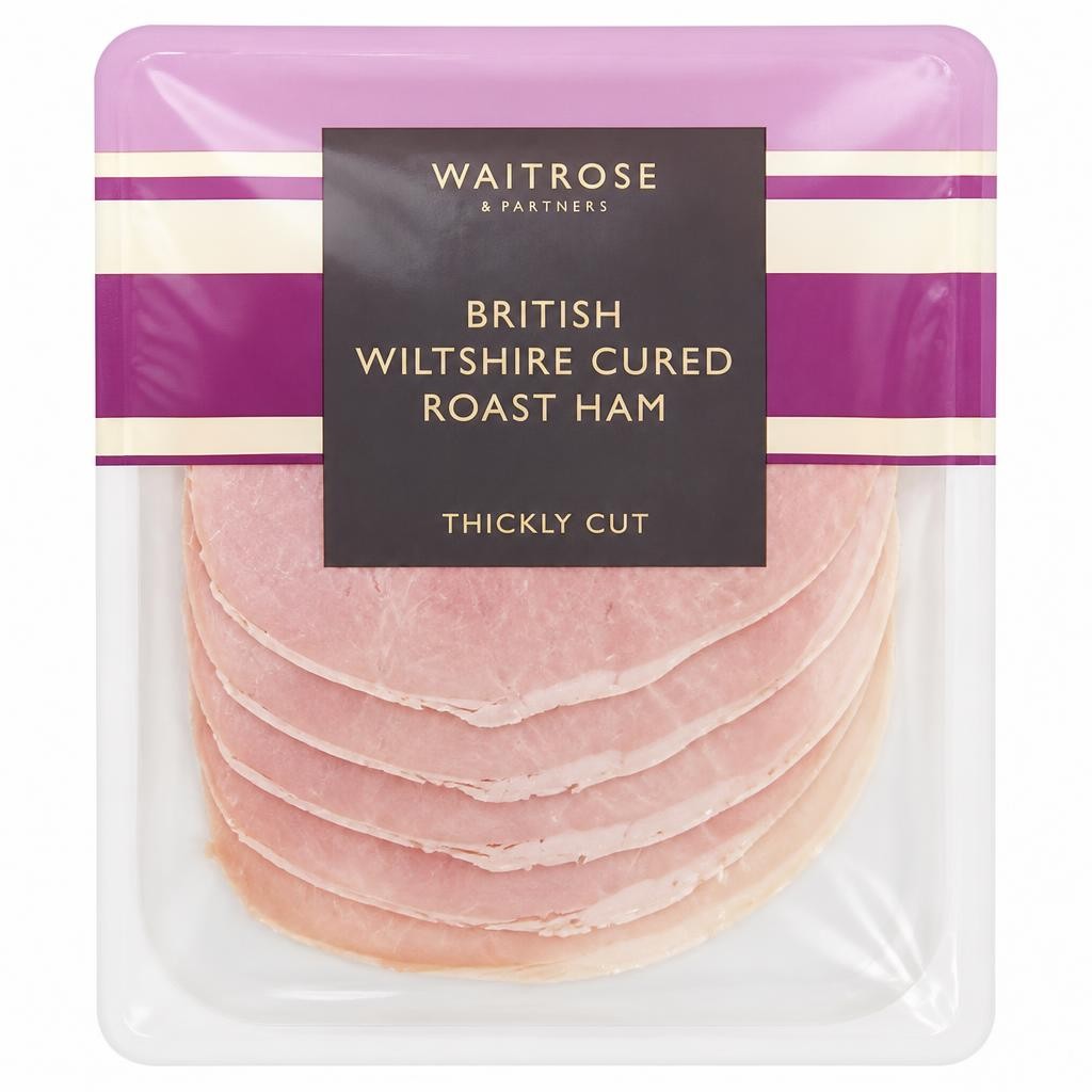 Waitrose British Wiltshire Ham Thickly Cut
