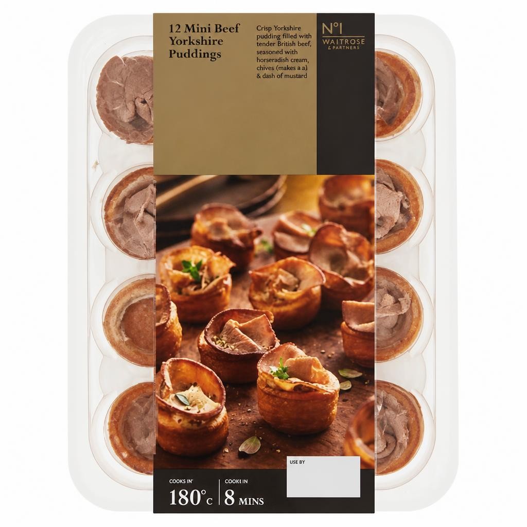 No.1 12 Mini Beef Yorkshire Puddings