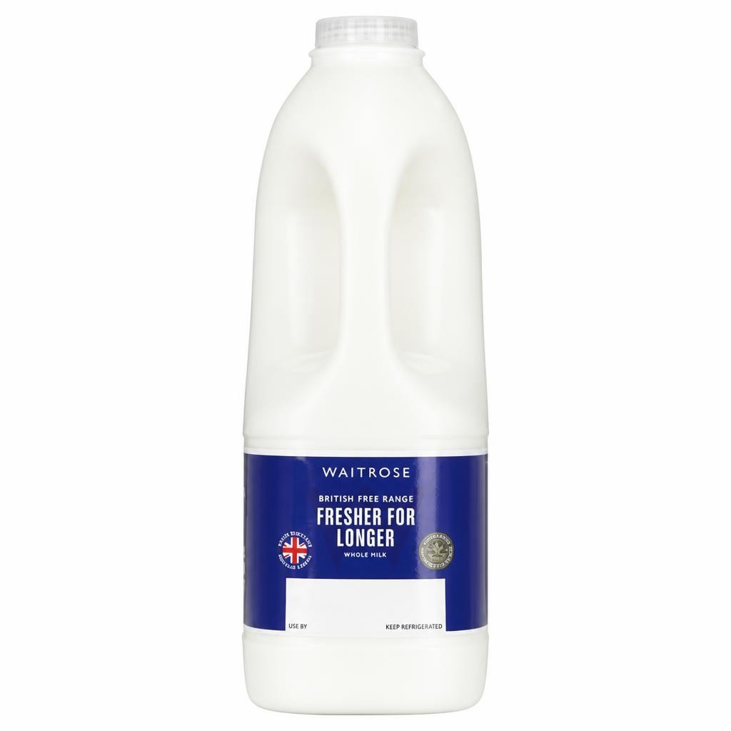 Waitrose Filtered British Free Range Whole Milk