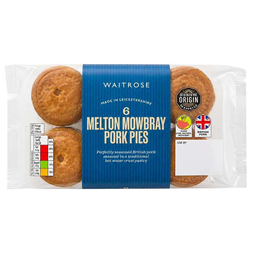 Waitrose 6 Melton Mowbray Pork Pies