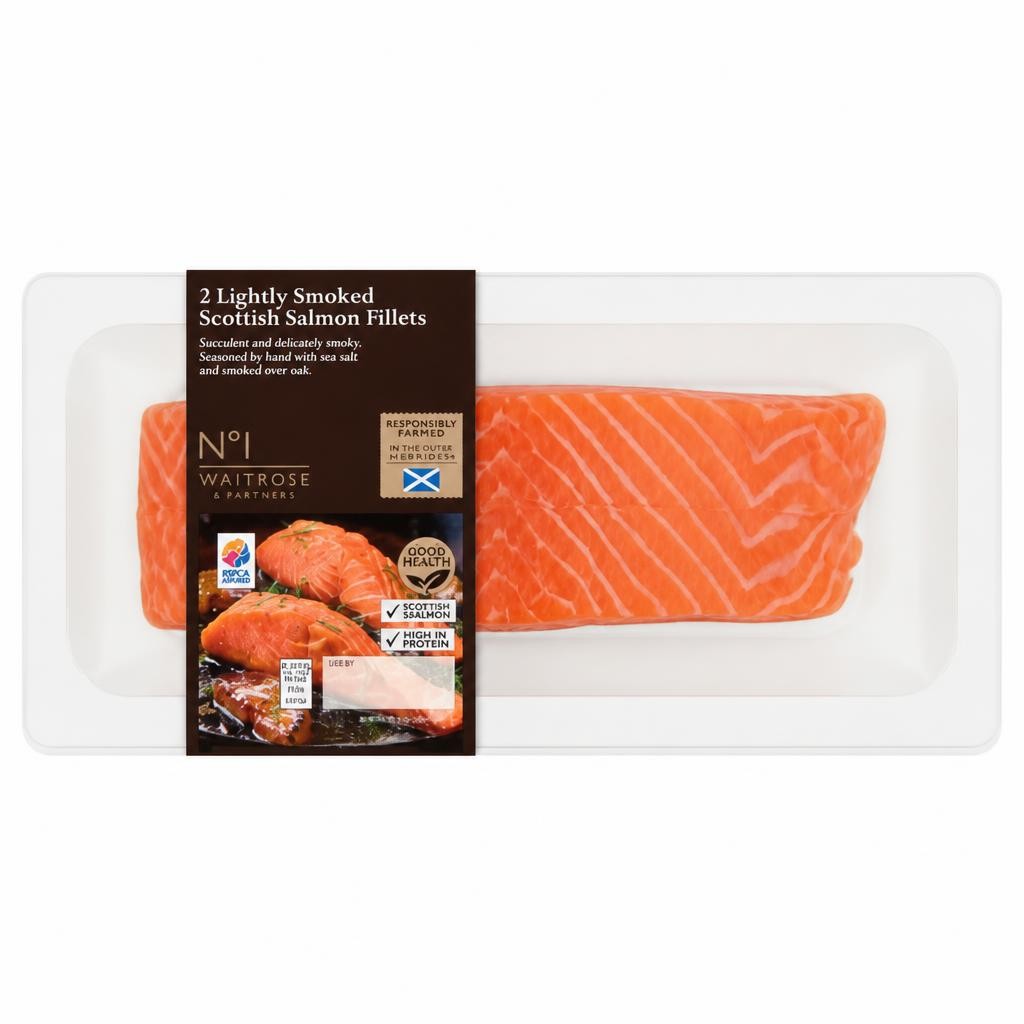 No.1 2 Lightly Smoked Scottish Salmon Fillets