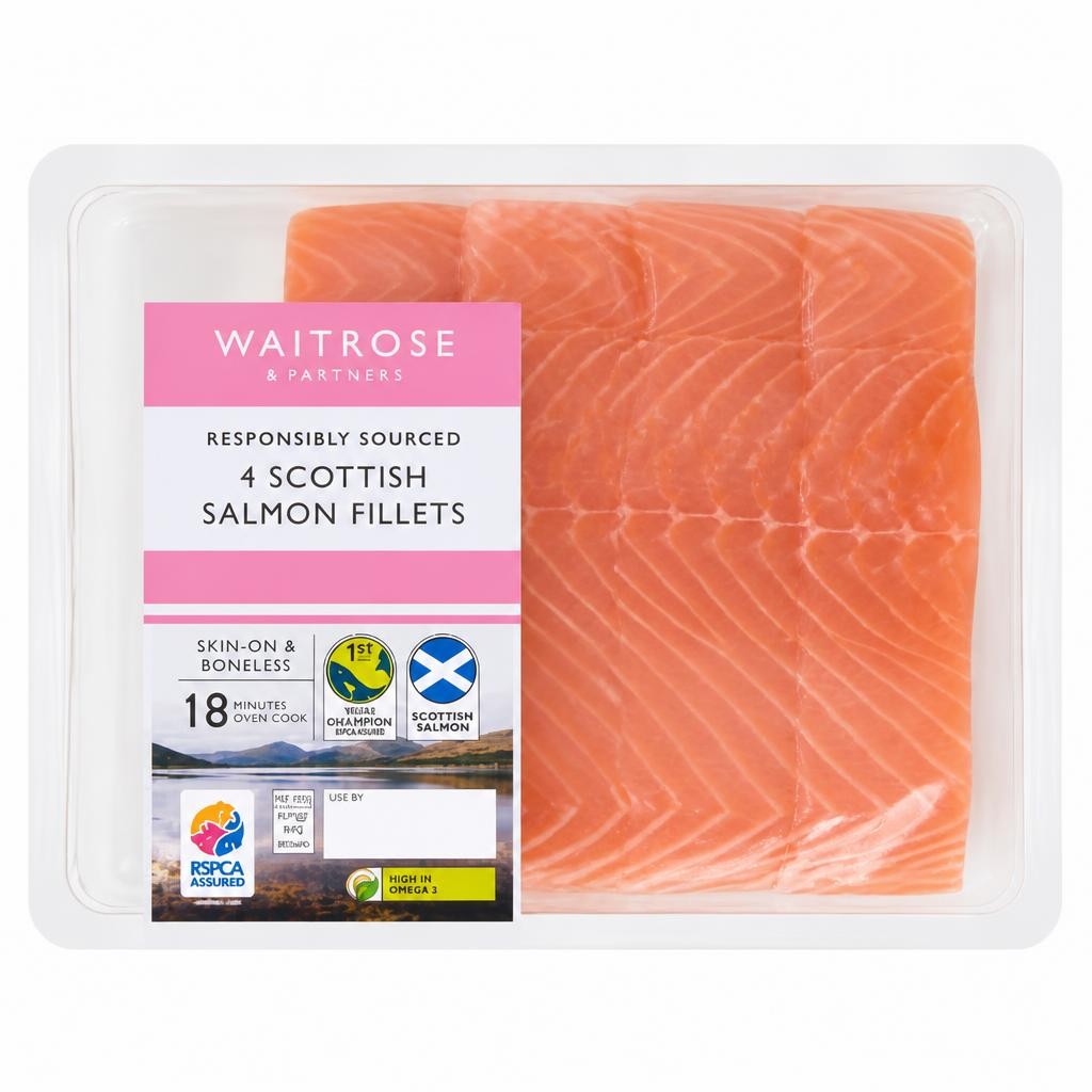 Waitrose 4 Scottish Salmon Fillets