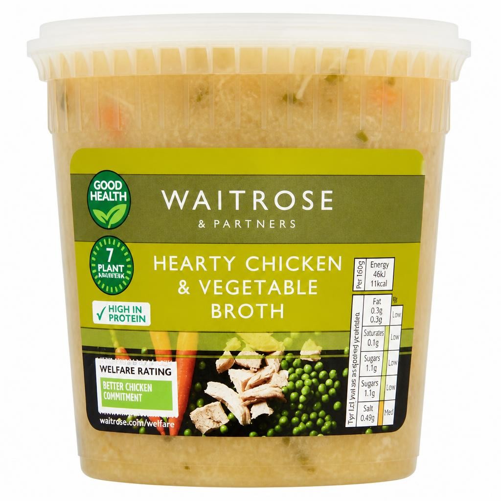 Waitrose Hearty Chicken & Vegetable Broth