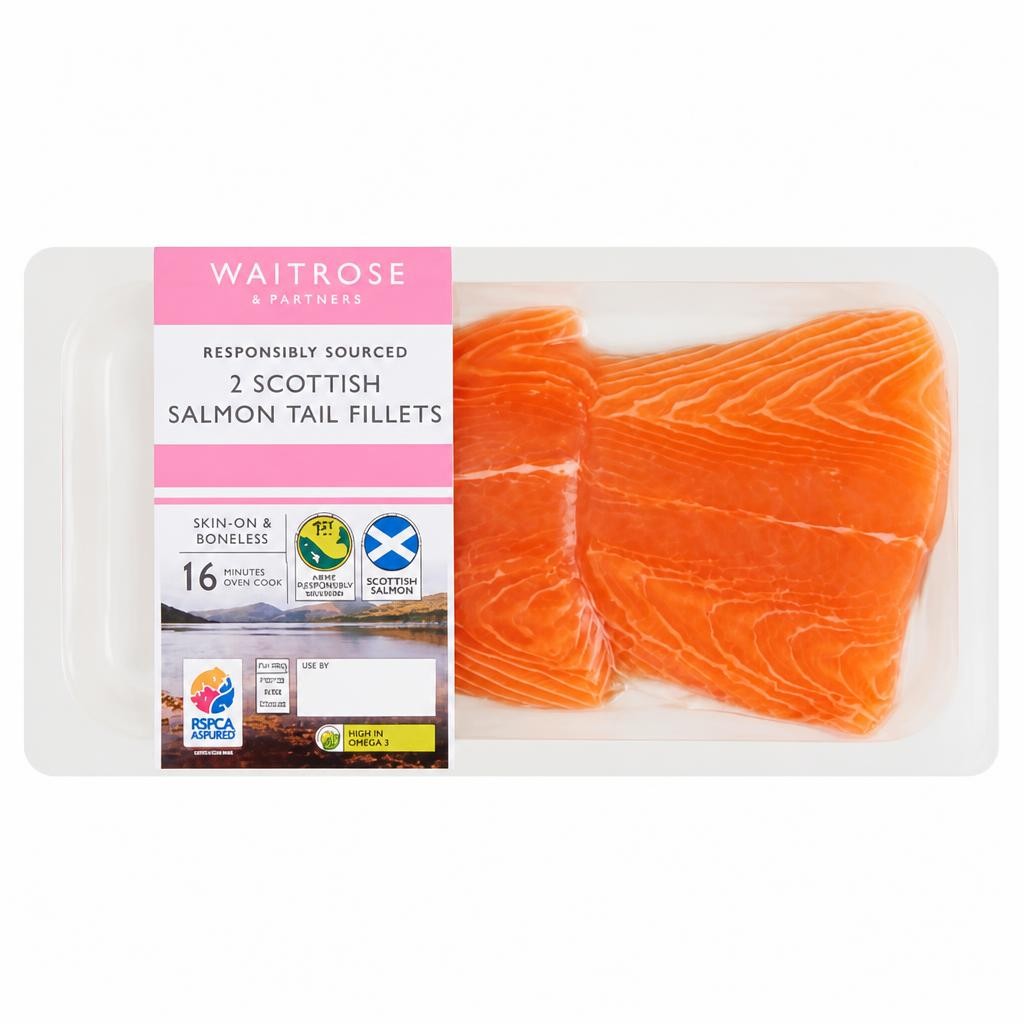 Waitrose 2 Scottish Salmon Tail Fillets