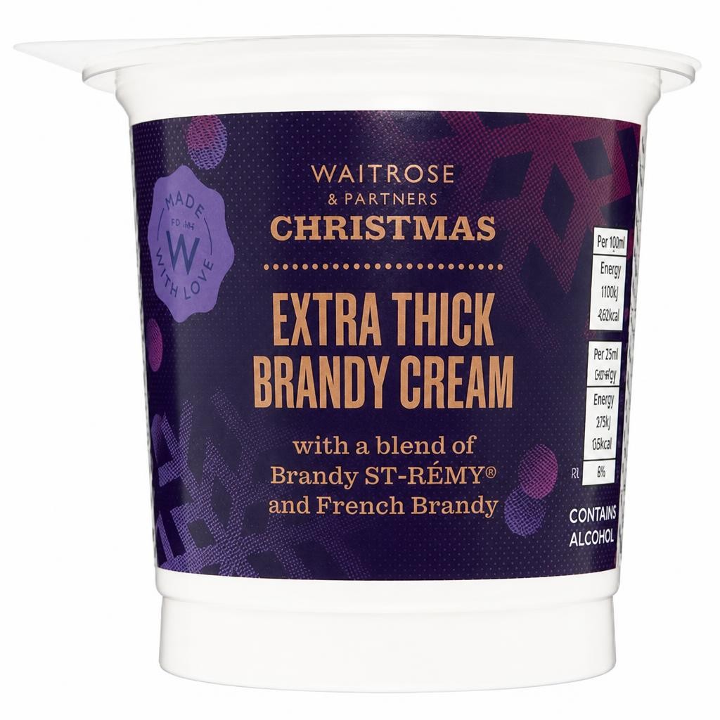 Waitrose Christmas Extra Thick Brandy Cream