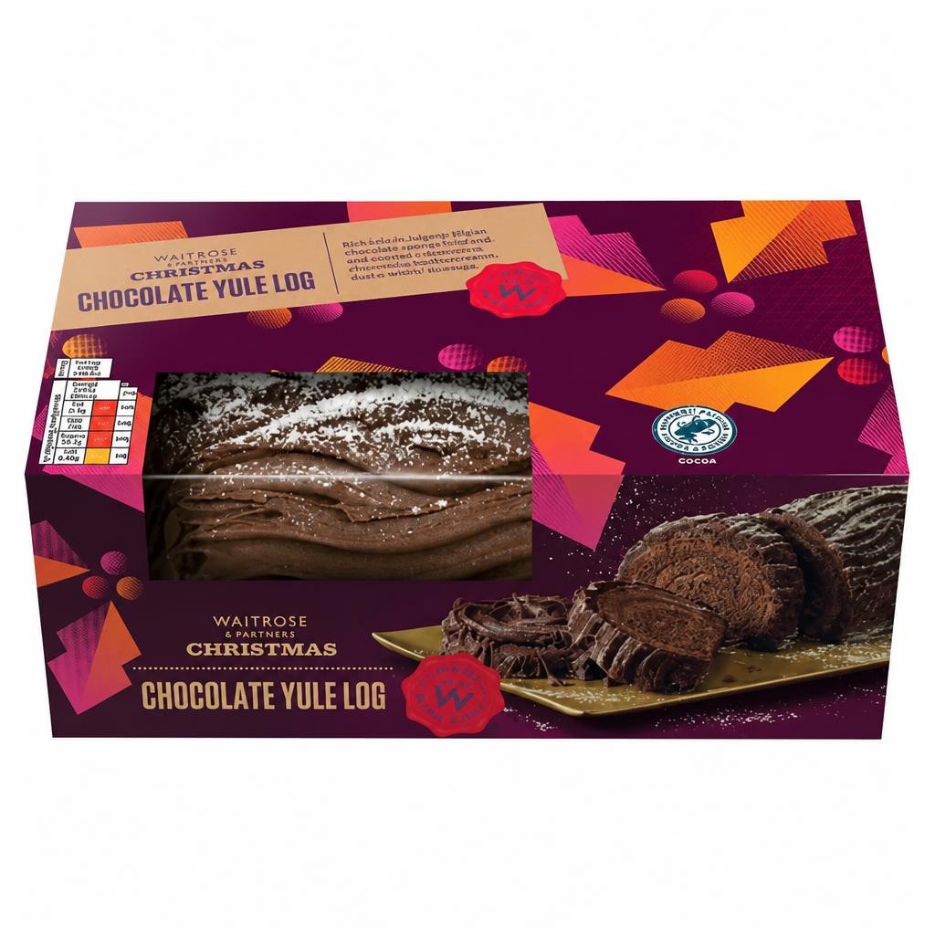 Waitrose Christmas Chocolate Yule Log