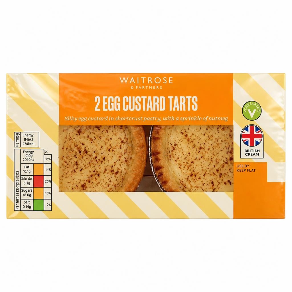 Waitrose 2 Egg Custard Tarts