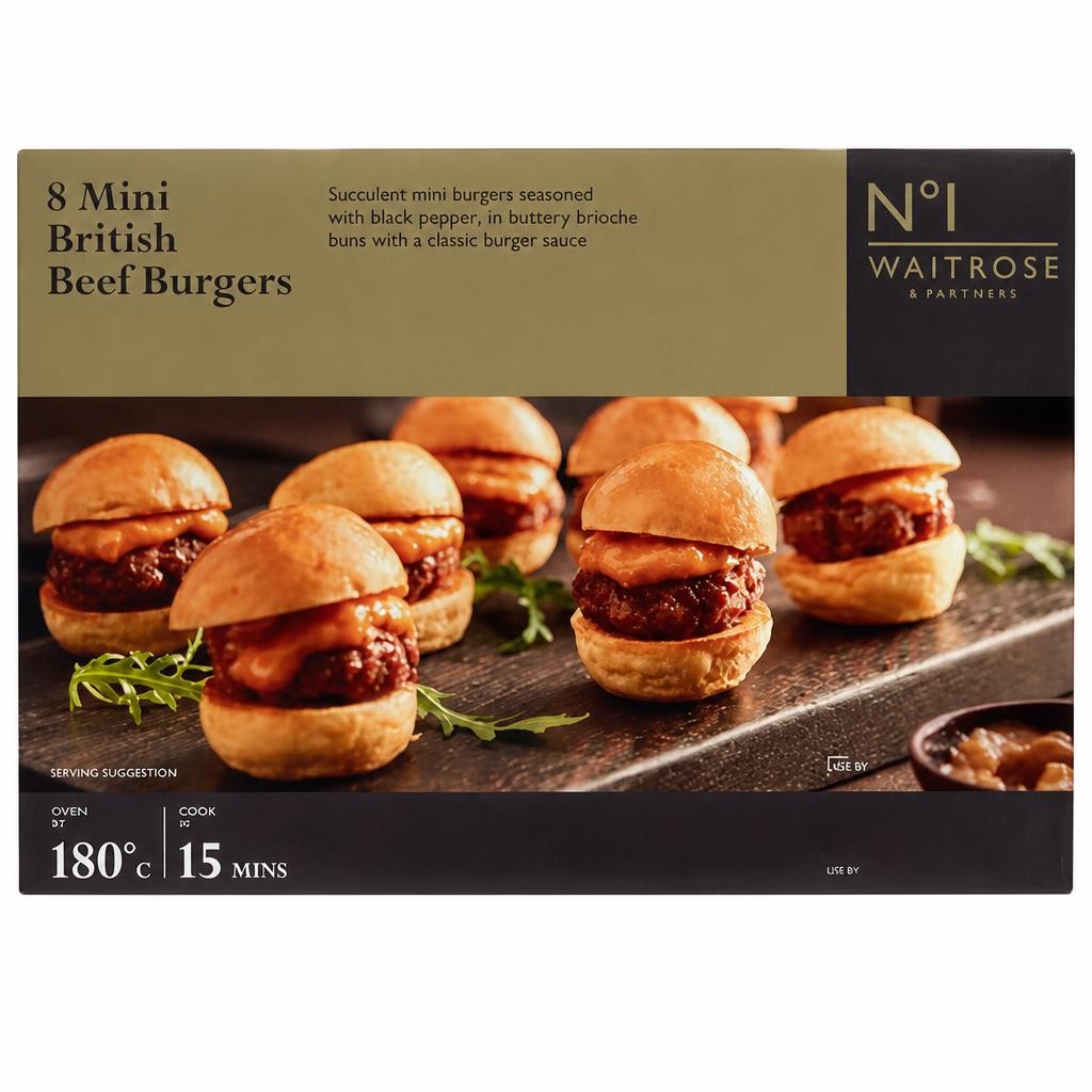 No.1 8 Mini British Beef Burgers