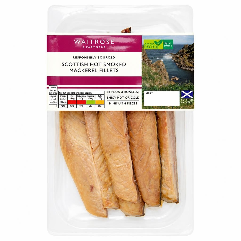 Waitrose Hot Smoked Scottish Mackerel Fillets