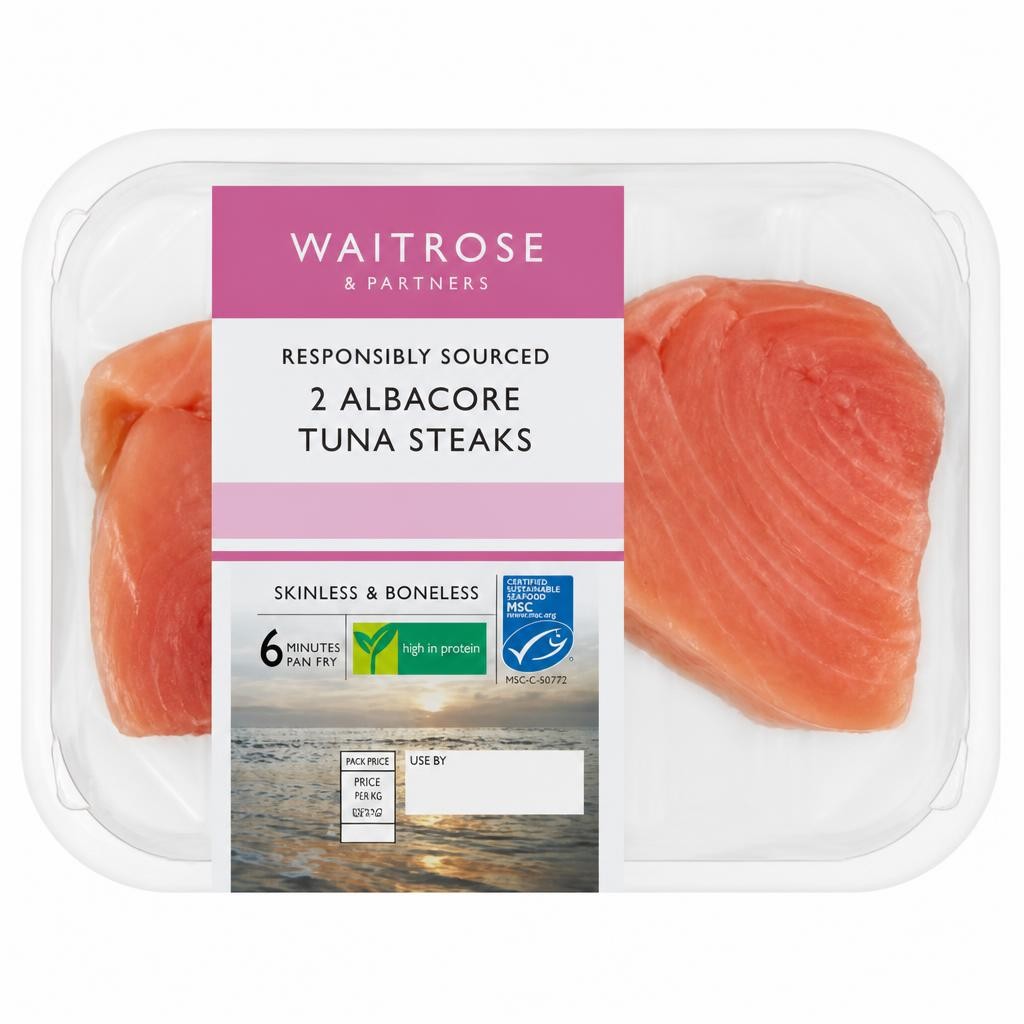 Waitrose 2 MSC Albacore Tuna Steaks