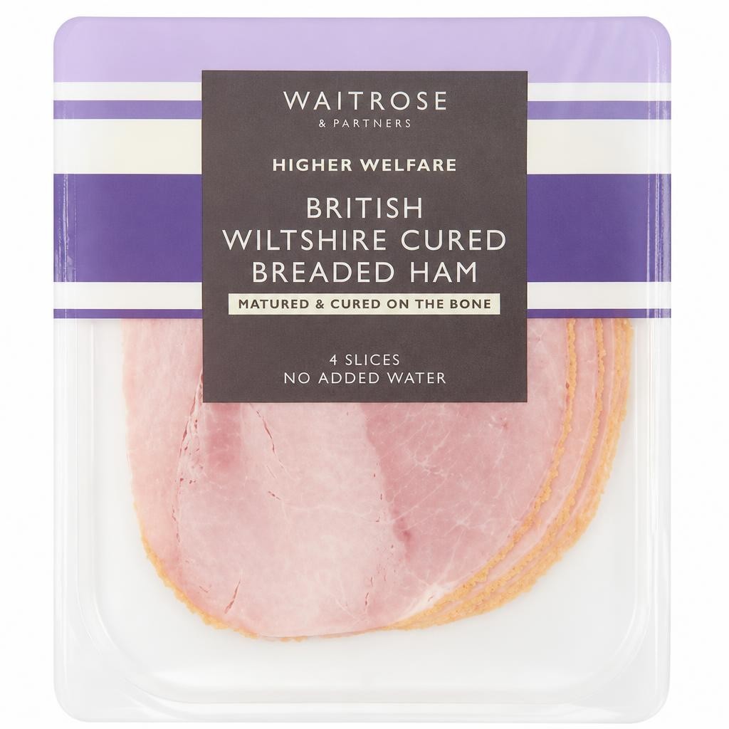 Waitrose British Wiltshire Cured Breaded Ham 4 Slices