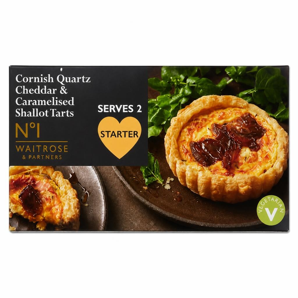 No.1 2 Cornish Quartz Cheddar & Caramelised Shallot Tarts
