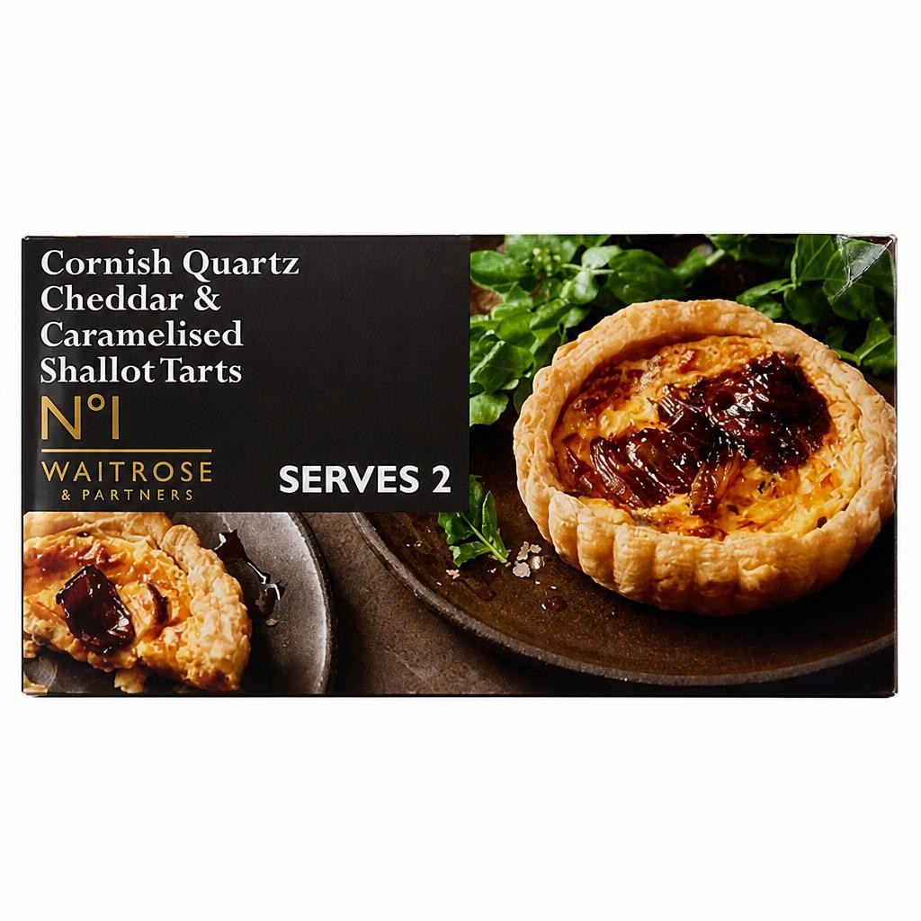 No.1 2 Cornish Quartz Cheddar & Caramelised Shallot Tarts