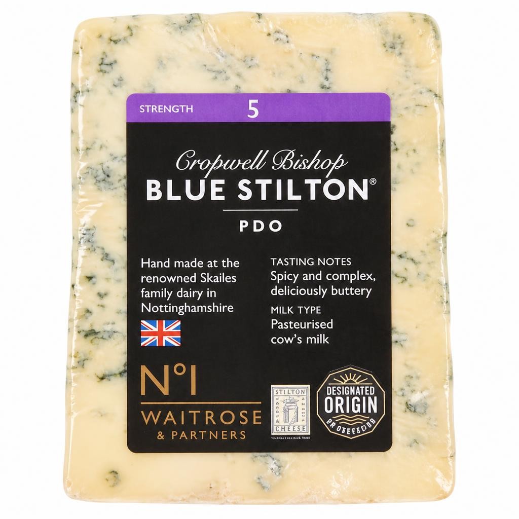 No. 1 Cropwell Bishop PDO Blue Stilton Cheese Strength 5