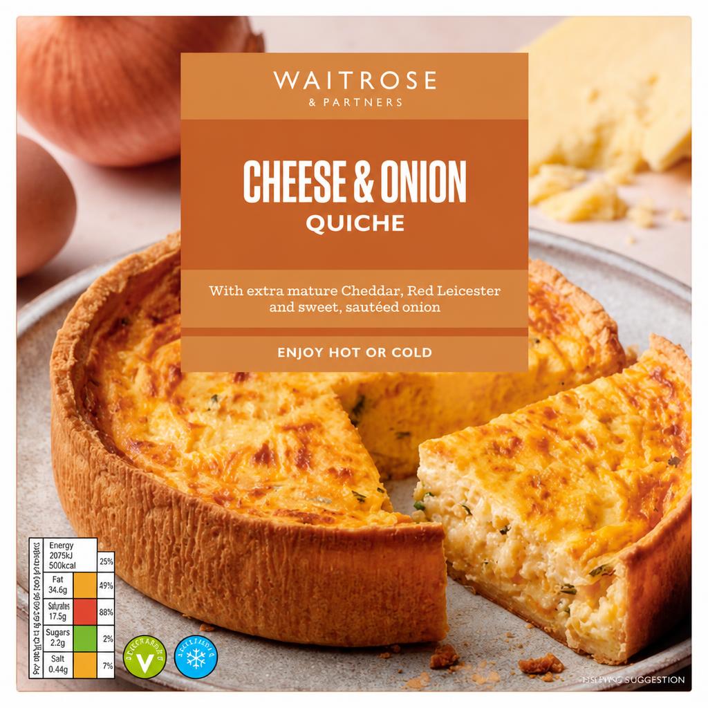 Waitrose Cheese & Onion Quiche