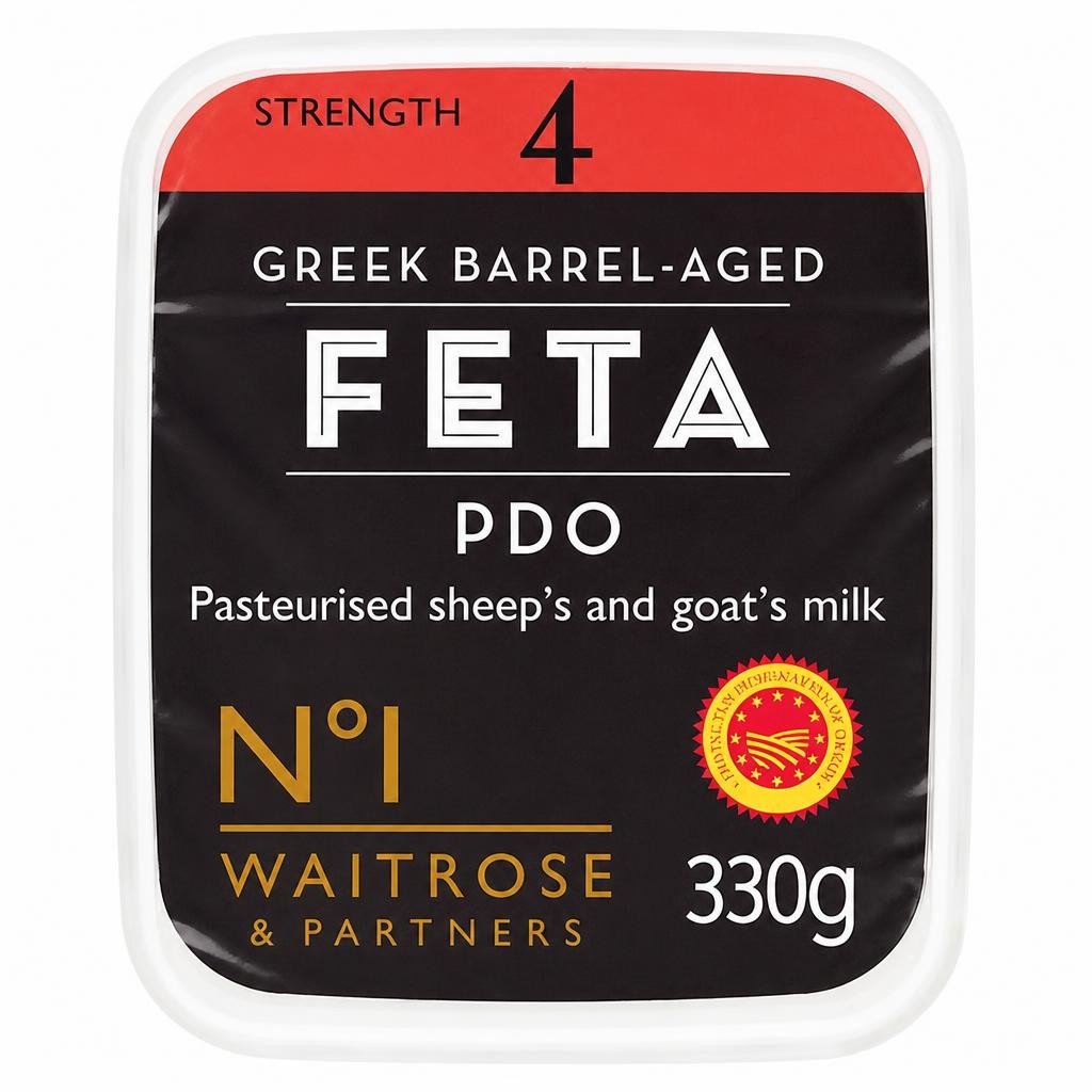 No. 1 Barrel Aged Greek Feta Cheese PDO Strength 4