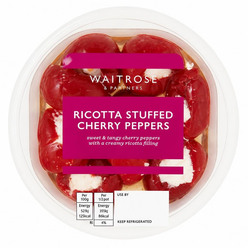 Waitrose Ricotta Stuffed Cherry Peppers