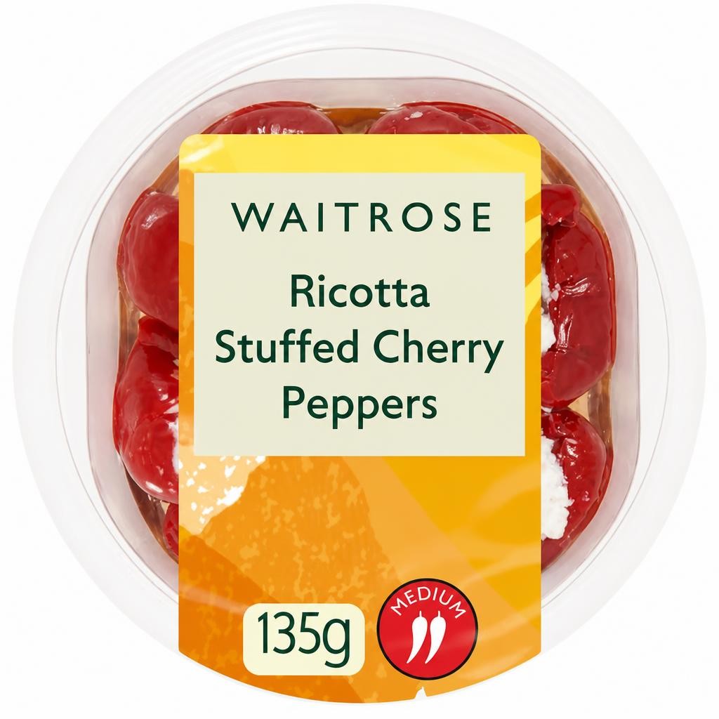 Waitrose Ricotta Stuffed Cherry Peppers