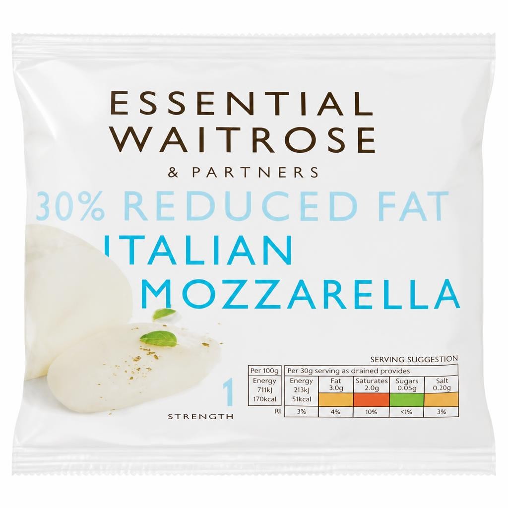 Essential Lighter Italian Mozzarella Cheese Strength 1