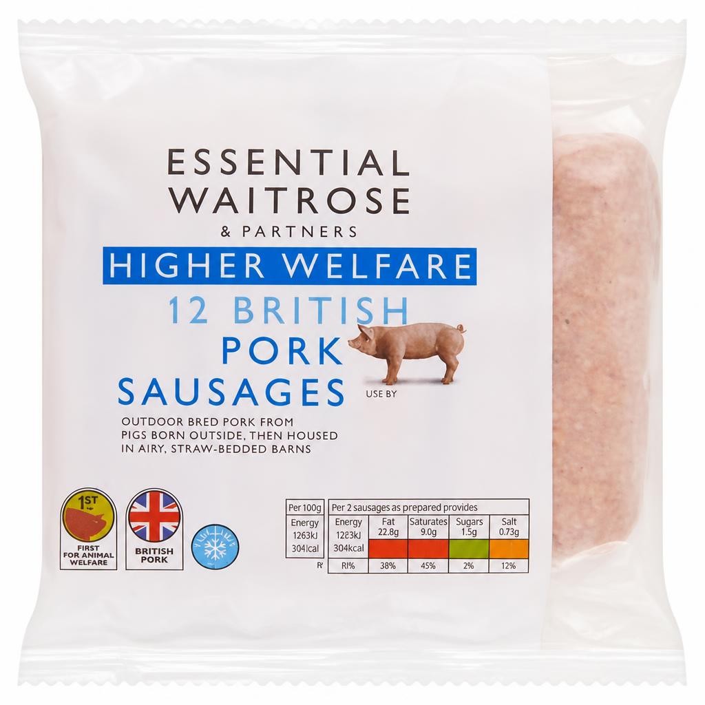 Essential 12 British Pork Sausages