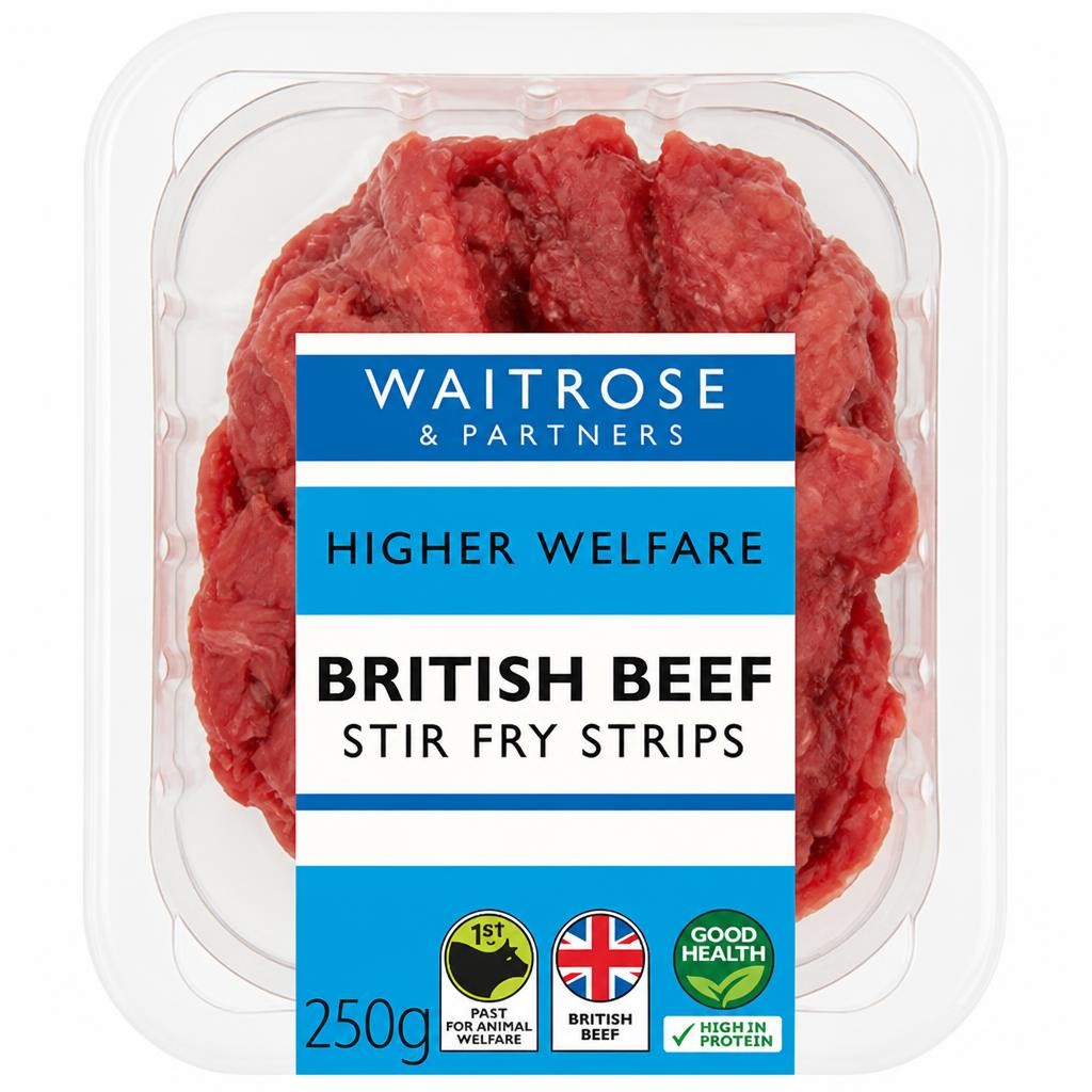 Waitrose Higher Welfare British Beef Stir Fry Strips