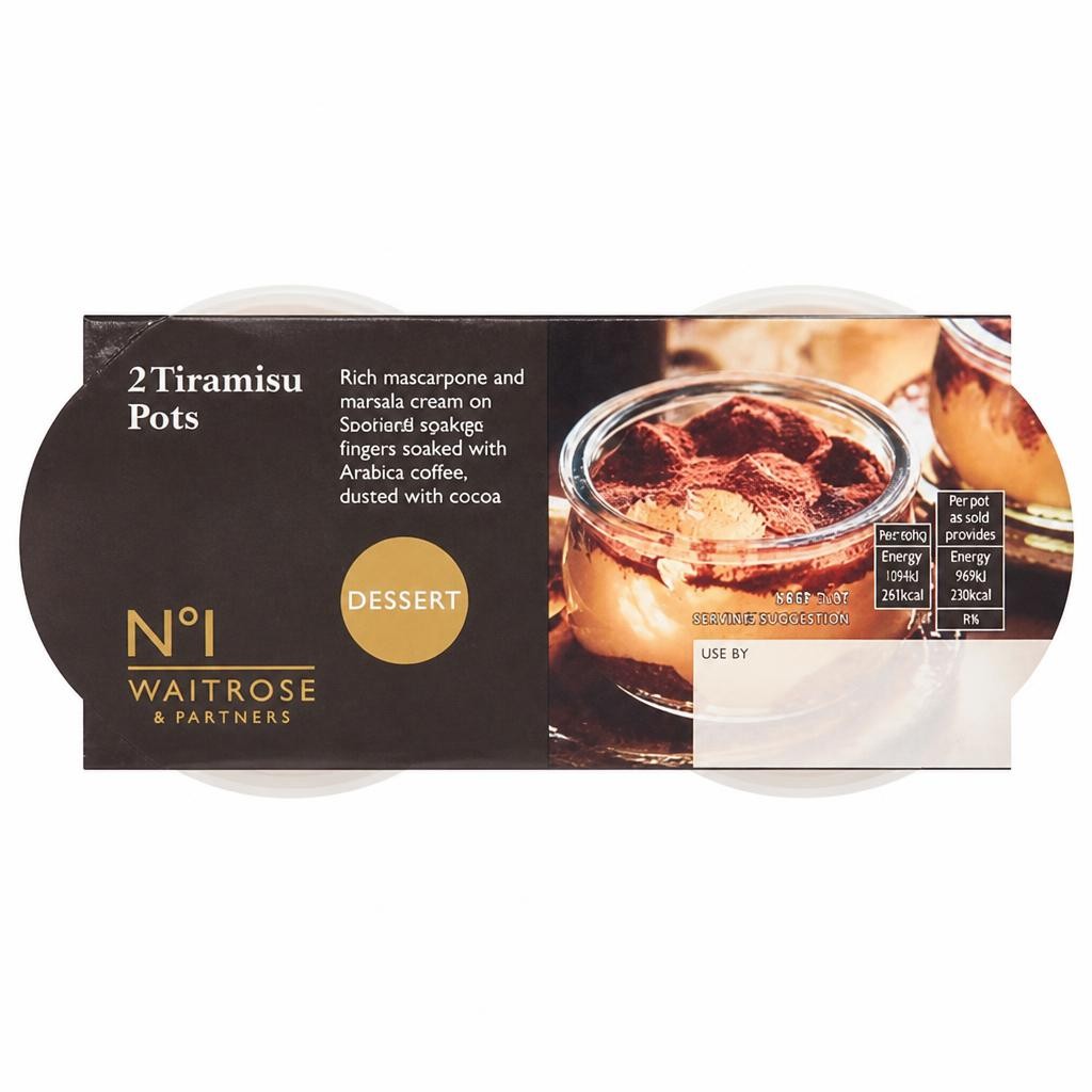 No.1 2 Tiramisu Pots