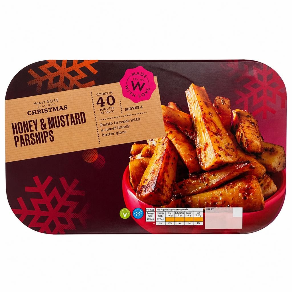 Waitrose Christmas Honey Mustard Roast Parsnips