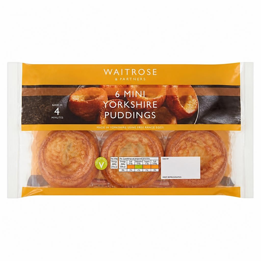 Waitrose 6 Mini Yorkshire Puddings