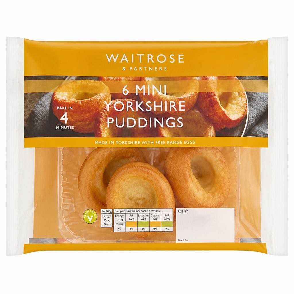 Waitrose 6 Mini Yorkshire Puddings