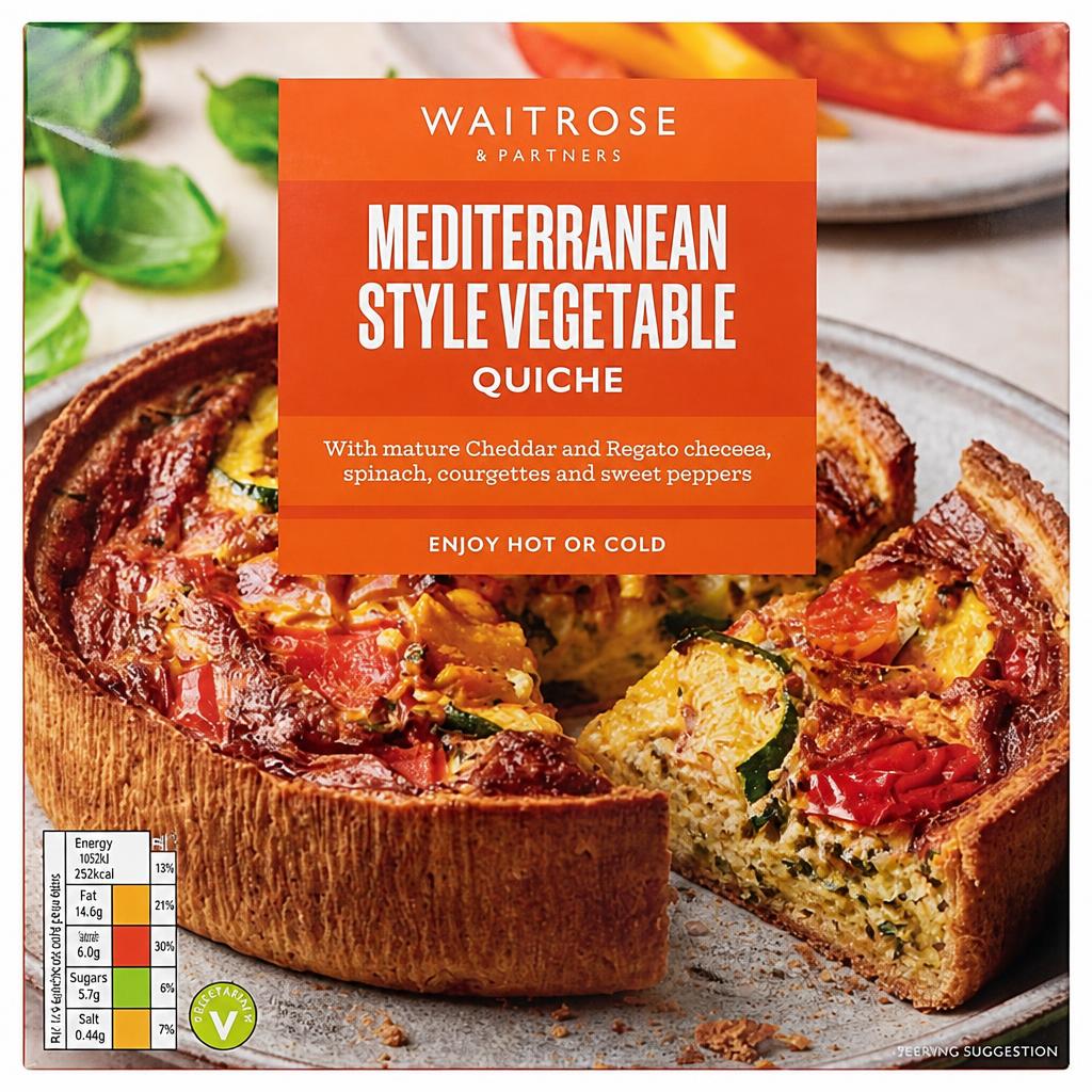 Waitrose Mediterranean Style Vegetable Quiche