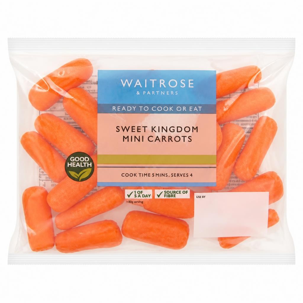 Waitrose Sweet Kingdom Orange Mini Carrots