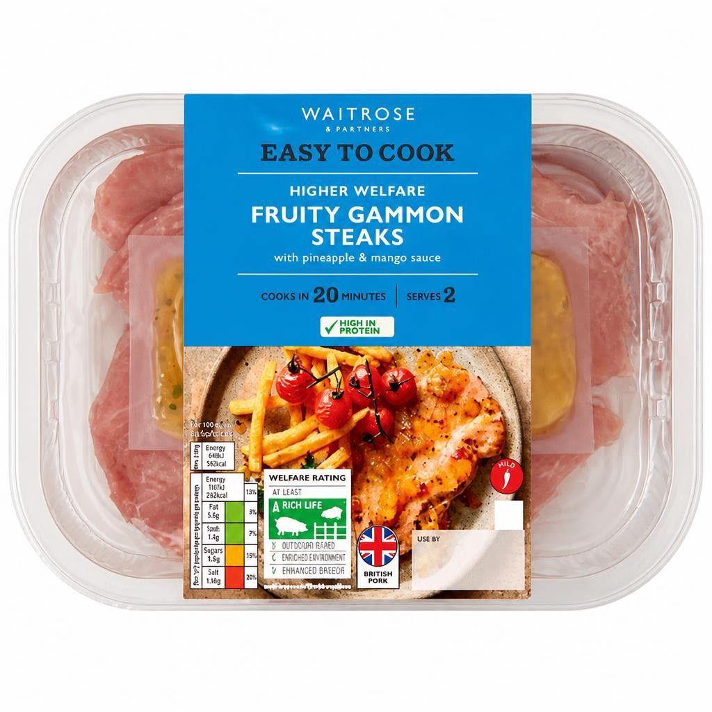 Easy to Cook Fruity Gammon Steaks