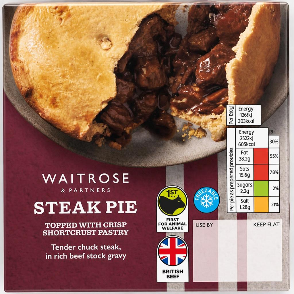 Waitrose Steak Pie