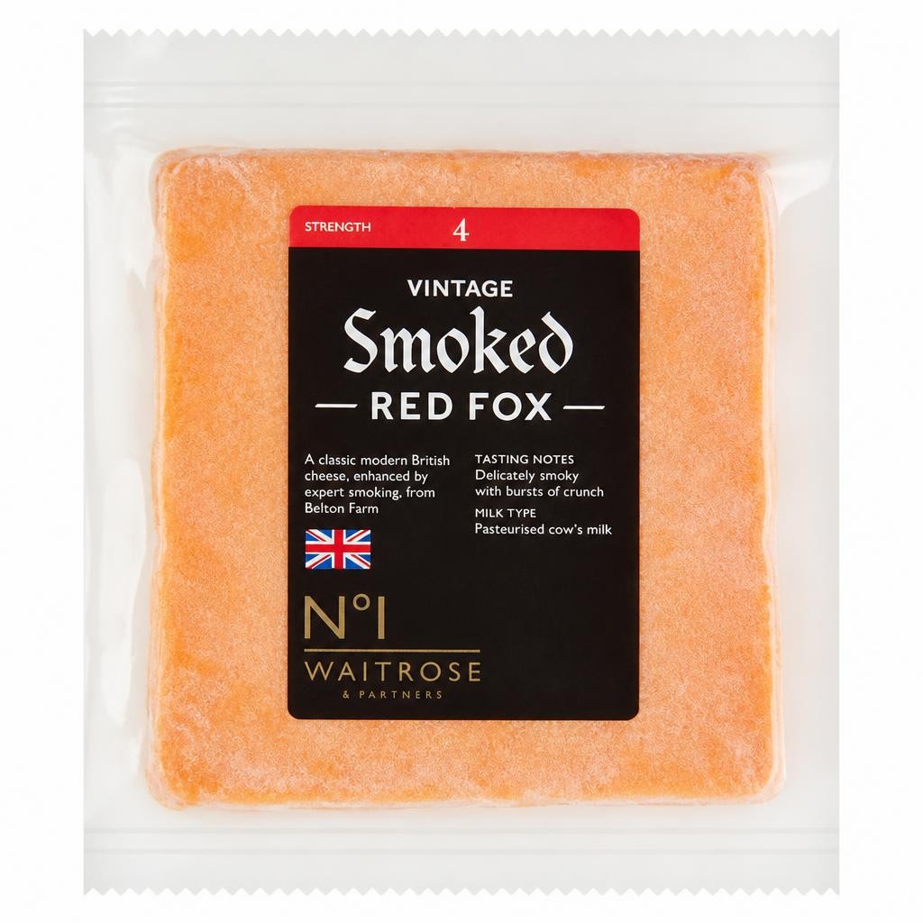 No. 1 Smoked Red Fox Vintage Red Leicester Cheese Strength 4