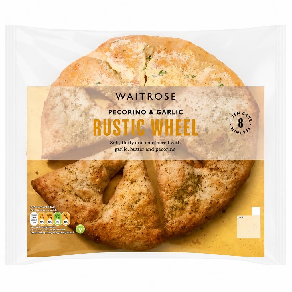 Waitrose Parmesan & Garlic Rustic Wheel