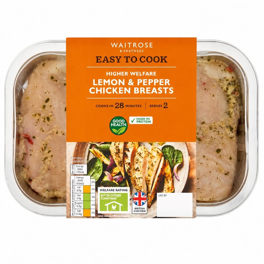 Easy To Cook Lemon & Pepper Chicken Breasts
