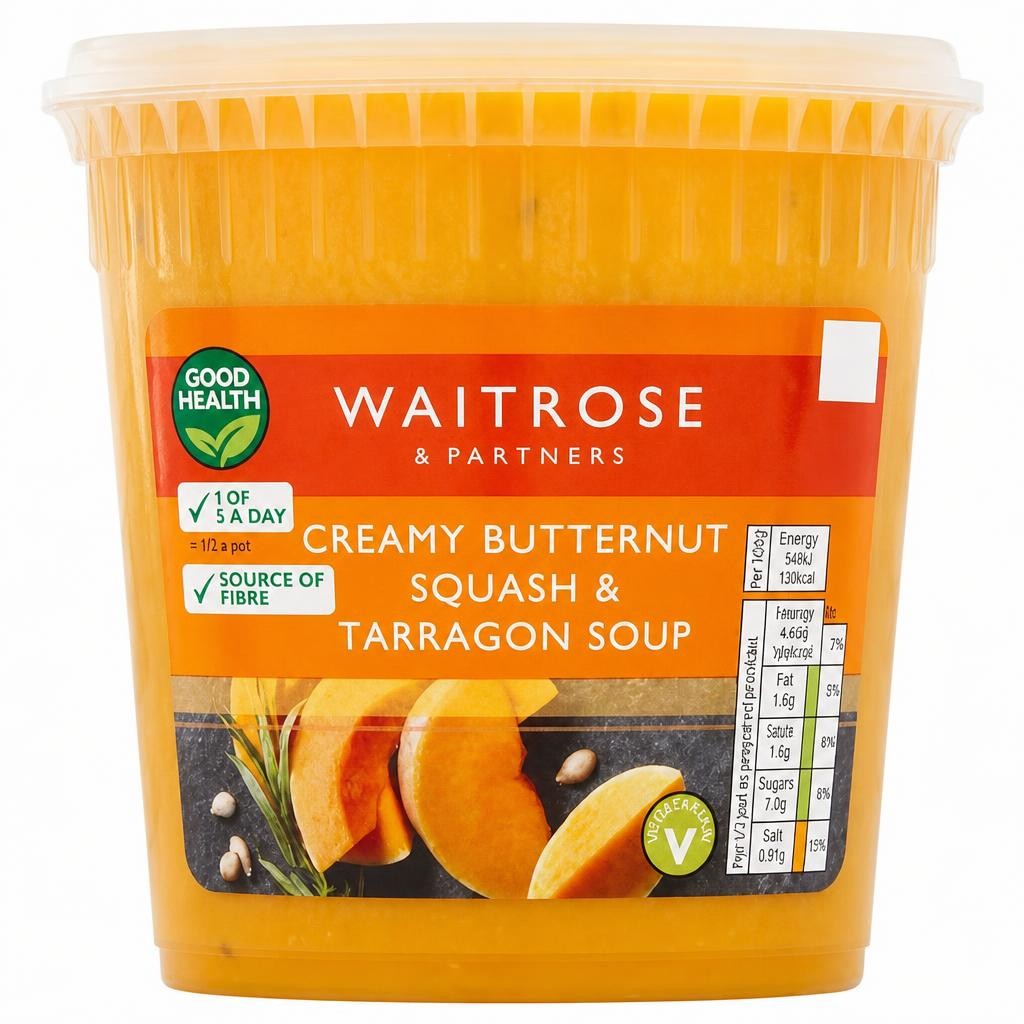 Waitrose Creamy Butternut Squash & Tarragon Soup