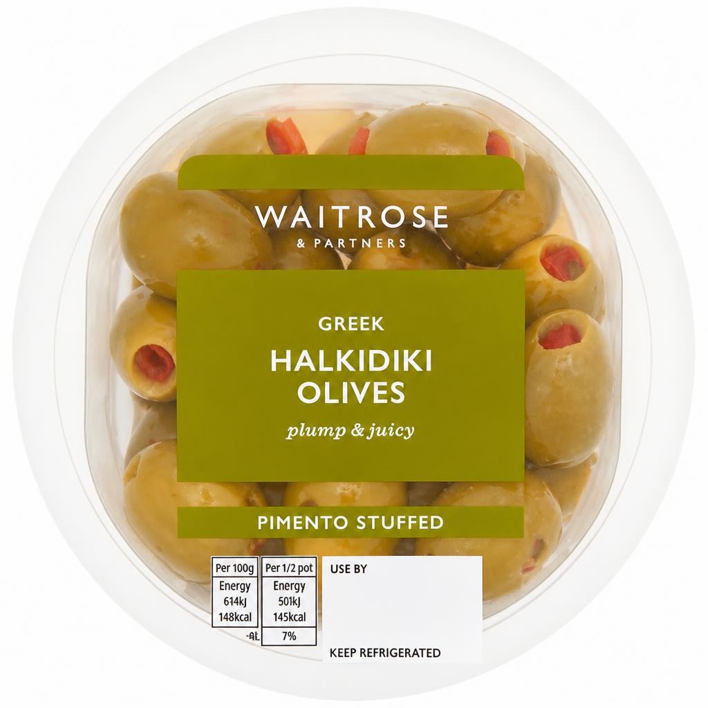 Waitrose Pimento Stuffed Greek Halkidiki Olives