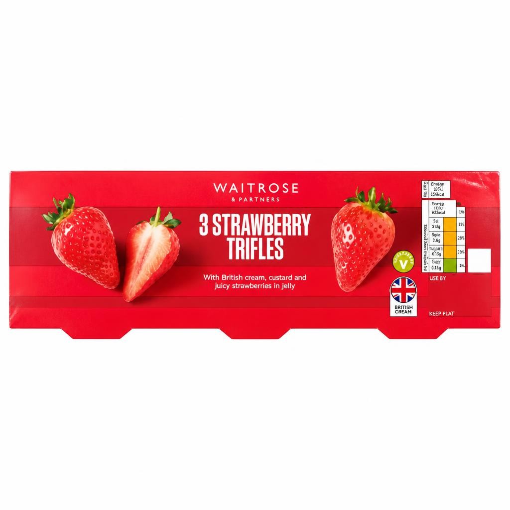 Waitrose 3 Strawberry Trifles