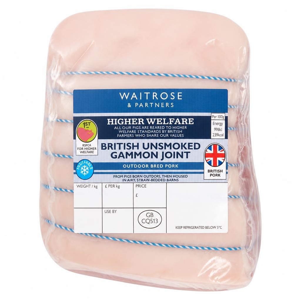 Waitrose British Unsmoked Gammon Joint