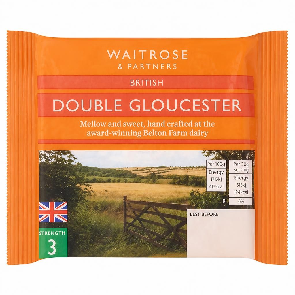 Waitrose Belton Double Gloucester Cheese Strength 3