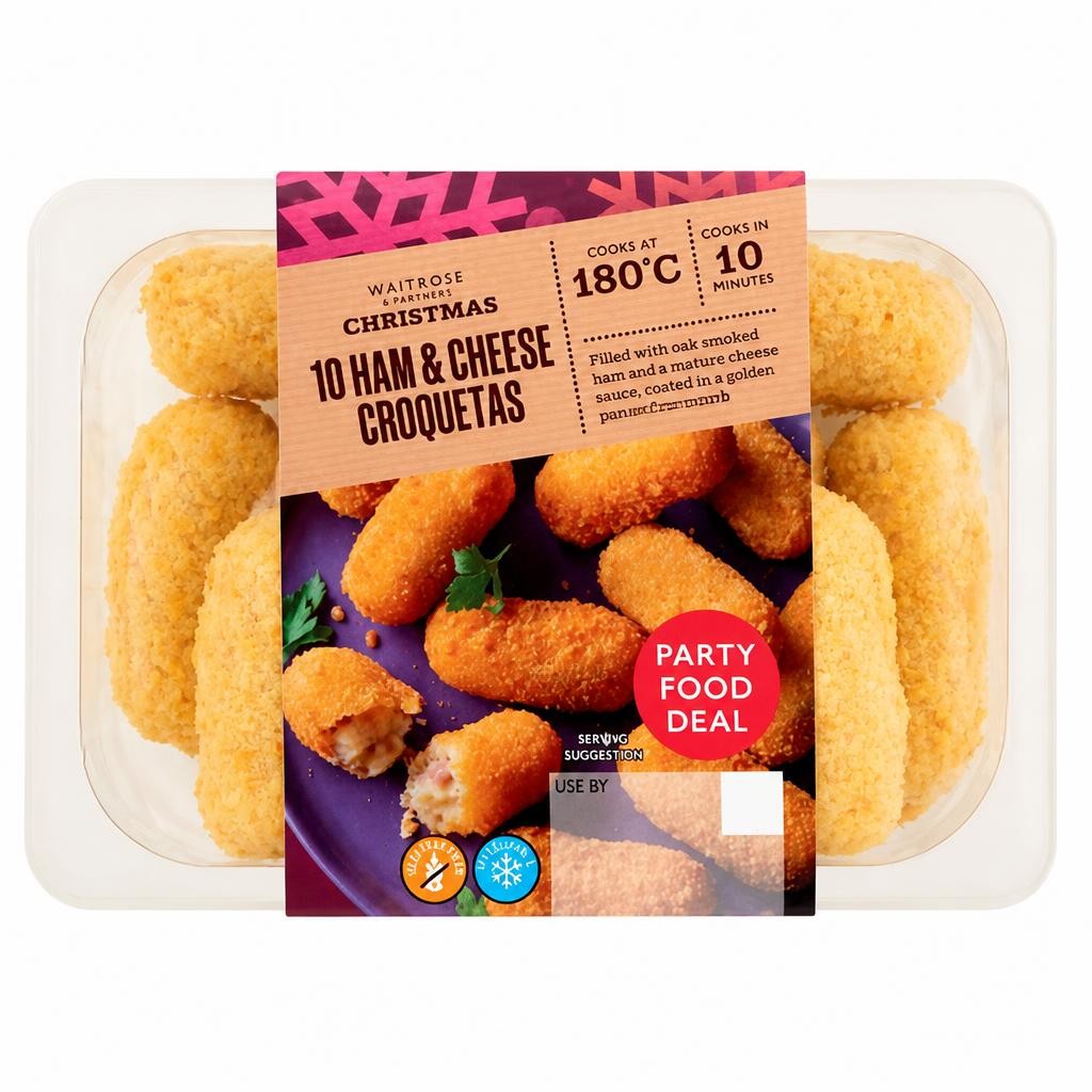 Waitrose 10 Ham & Cheese Croquetas