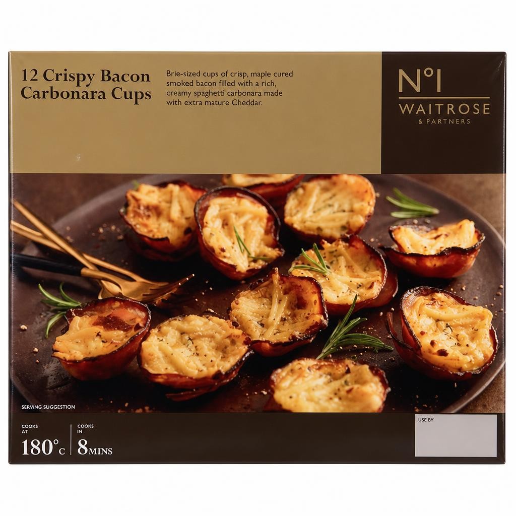 No.1 12 Crispy Bacon Carbonara Cups