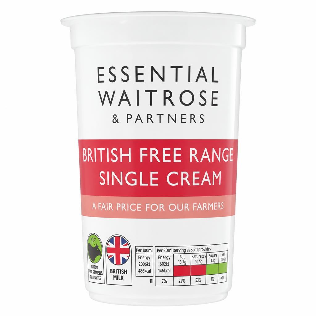 Essential Free Range Single Cream Large