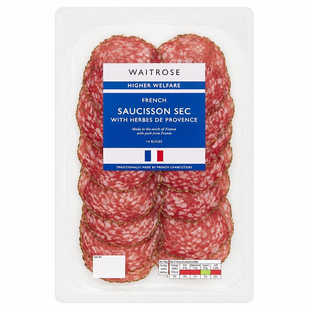 Waitrose French Saucisson Sec with Herbes De Provence
