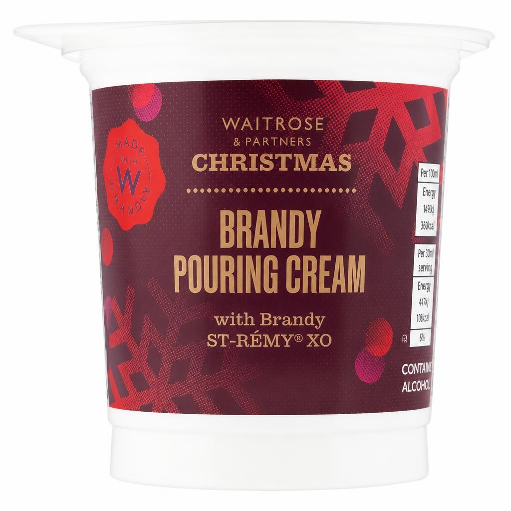 Waitrose Christmas Pourable Brandy Cream